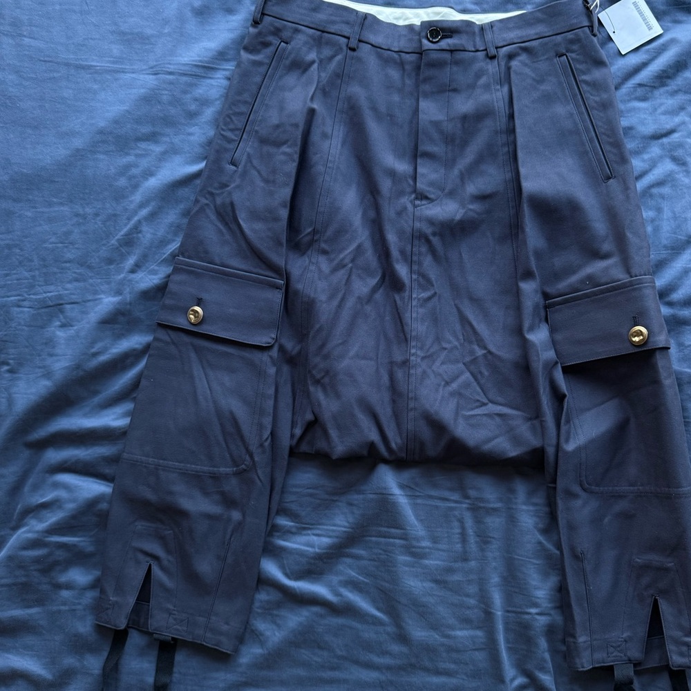 Comme des Garcons Blue Cargo Pants
